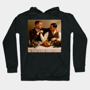 Gay Couple Sharing Thanksgiving Dinner Hoodie